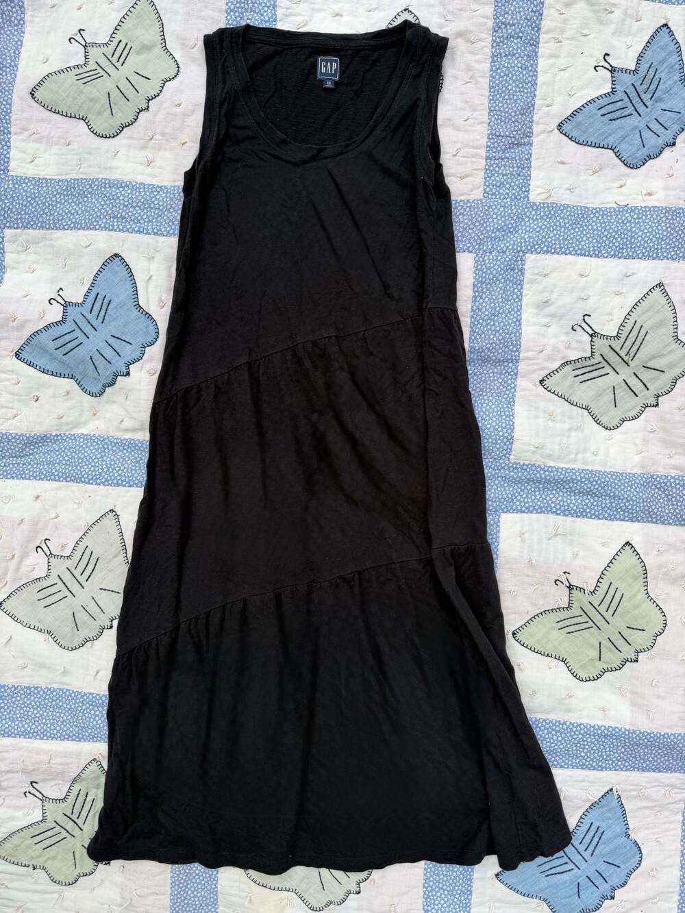 GAP Asymmetrical Tier Midi Dress